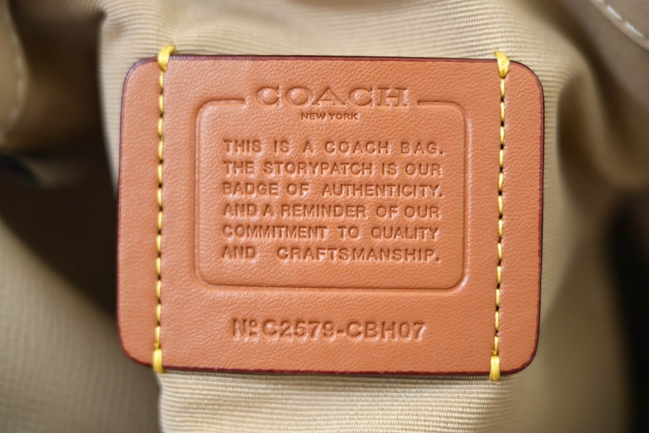 COACH Rowan Bucket Bag In Beige Signature Canvas High