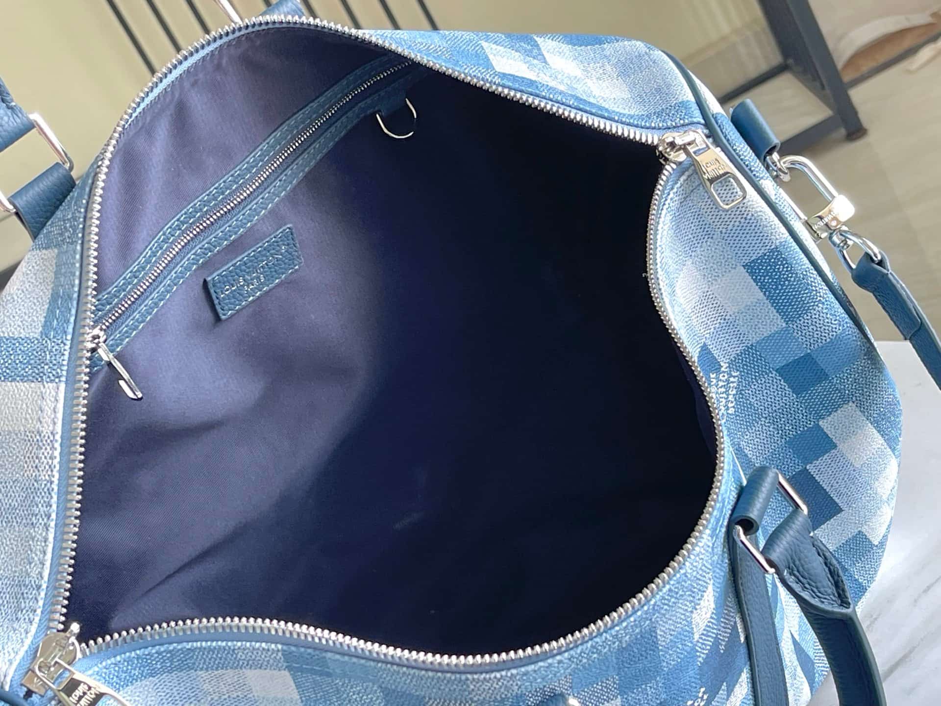 Louis Vuitton Keepall Bandoulière 45 Denim Blue Damoflage coated canvas M29601 TOP