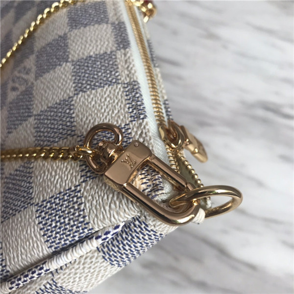 Louis Vuitton MINI POCHETTE ACCESSOIRES Damier Azur High