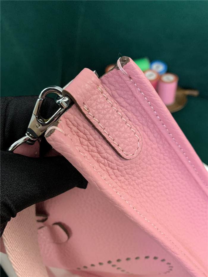 Hermes Evelyne III TPM Mini Bag Calfskin In Pink High