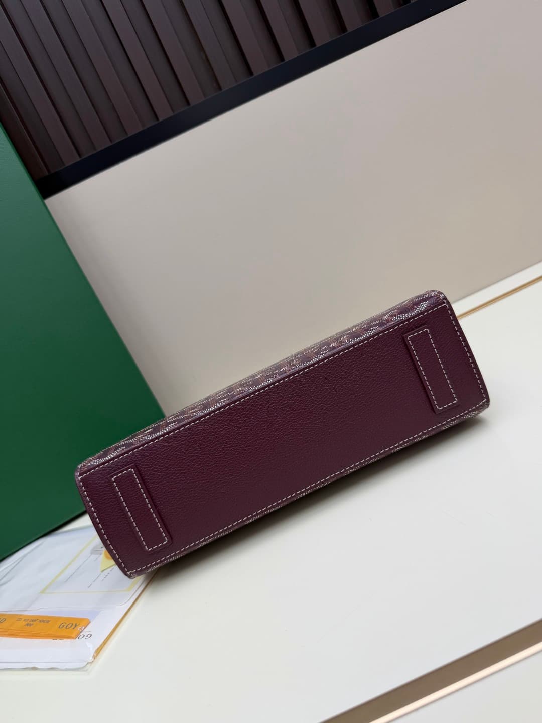 Goyard Rouette Structure bag in Brugandy Goyardine Canvas High
