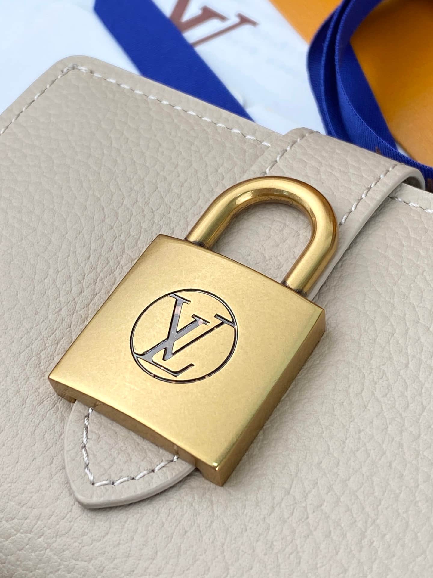 Louis Vuitton Low Key Compact Wallet Beige Smooth calfskin M12408 High