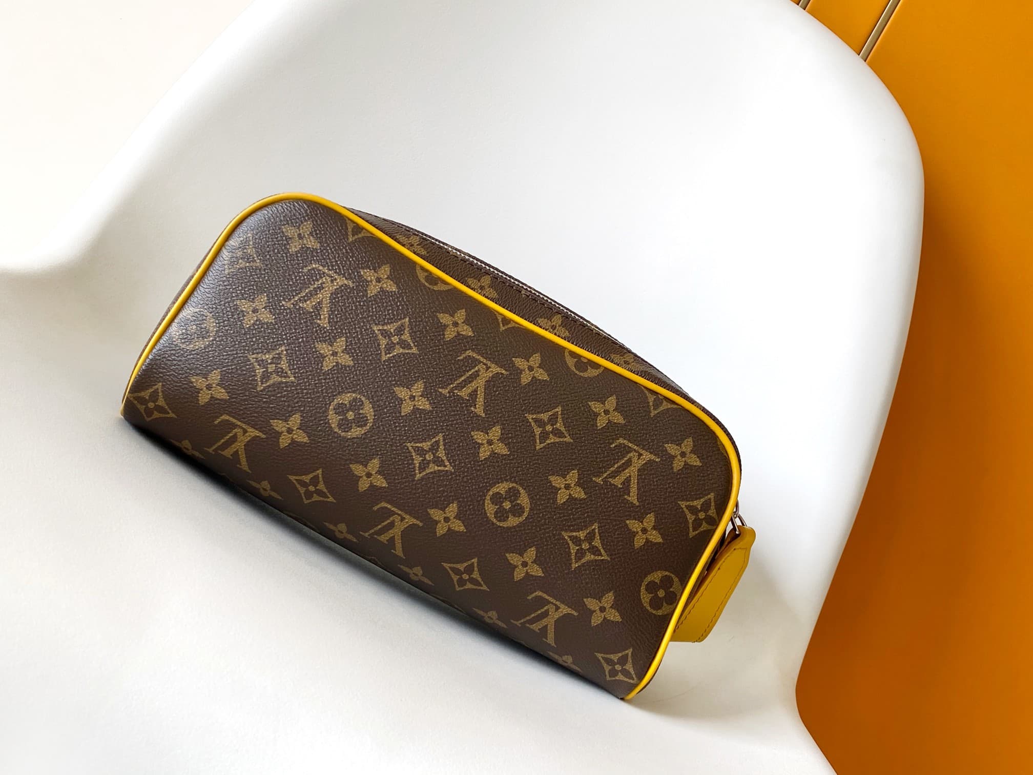 Louis Vuitton Dopp Kit Safran Yellow Monogram Macassar coated canvas M12643 High
