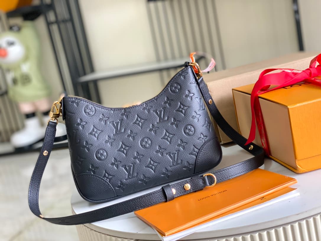 Louis Vuitton Boulogne PM Monogram Empreinte Leather M12930 Black TOP