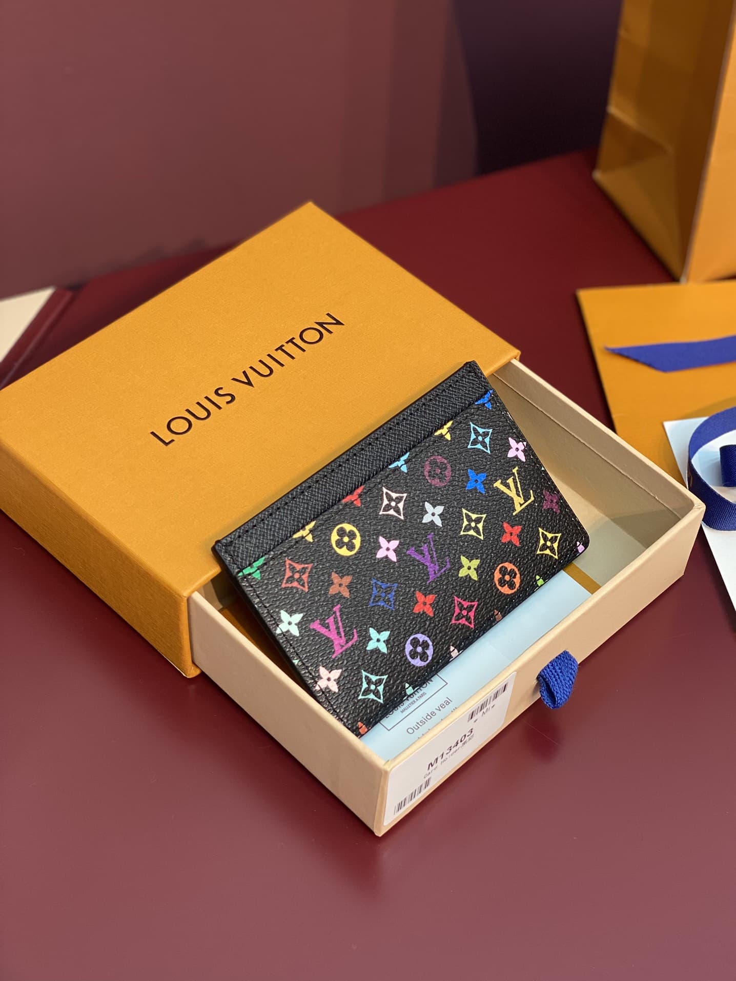 Louis Vuitton x Murakami Card Holder Monogram coated canvas M13403 High