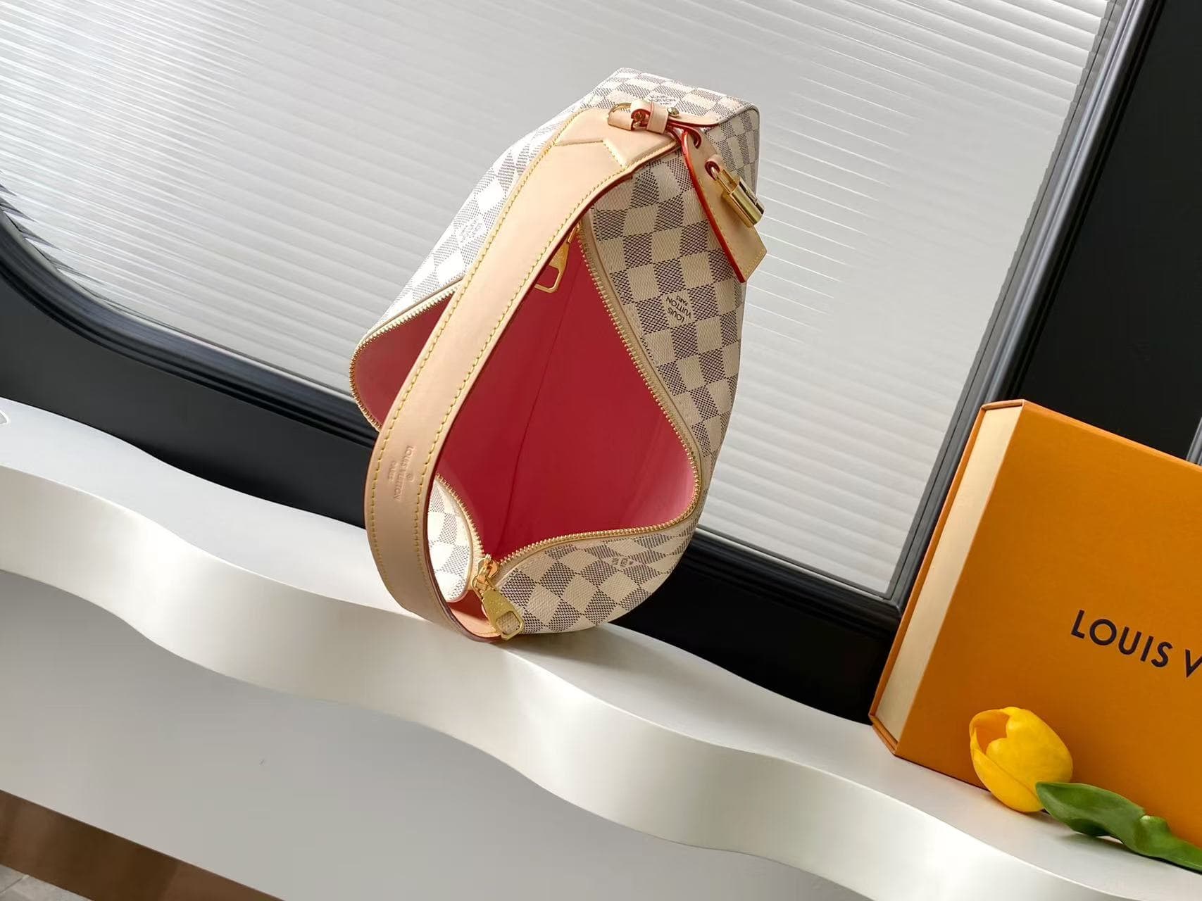 Louis Vuitton Slouchy PM Damier Azur Coated canvas N00116 High