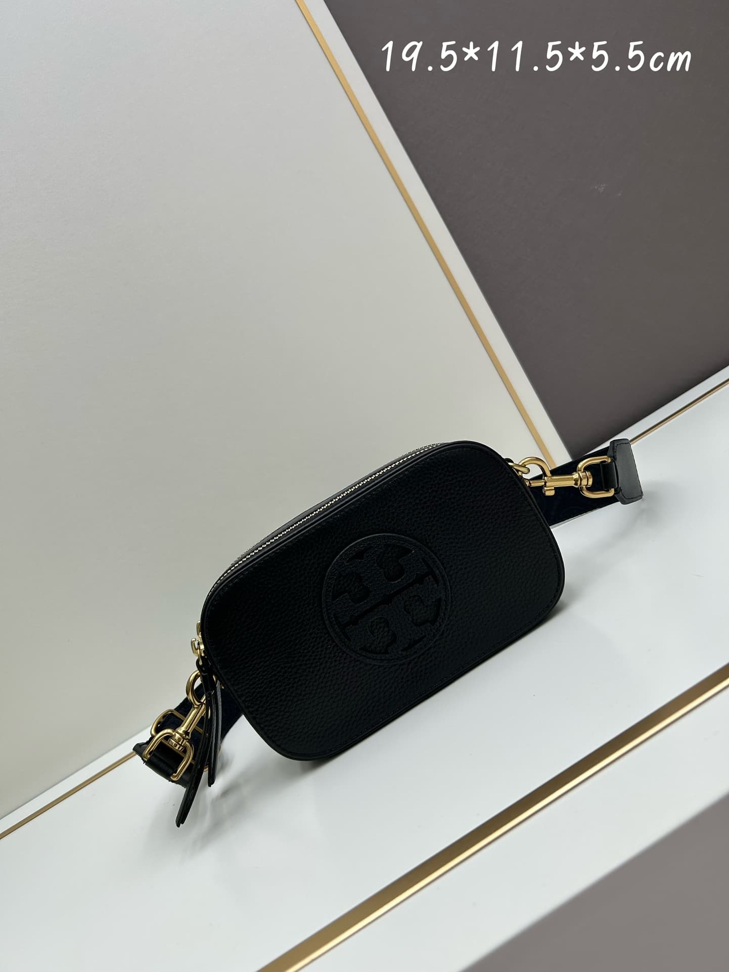 Tory Burch Mini Miller Crossbody Bag Black Leather High