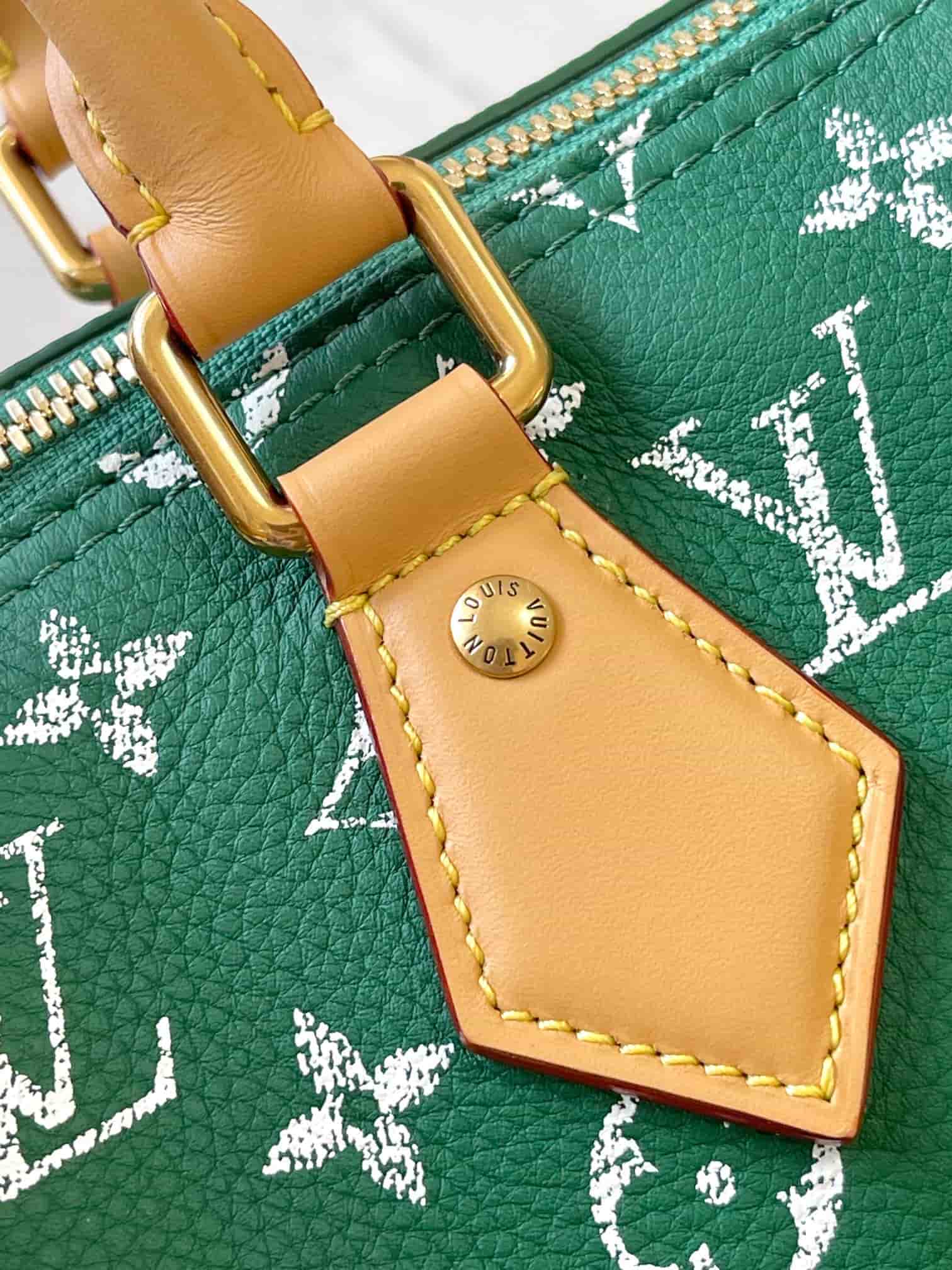 Louis Vuitton Speedy P9 Bandoulière 25 Soft calfskin Monogram Leather M24423 Green TOP