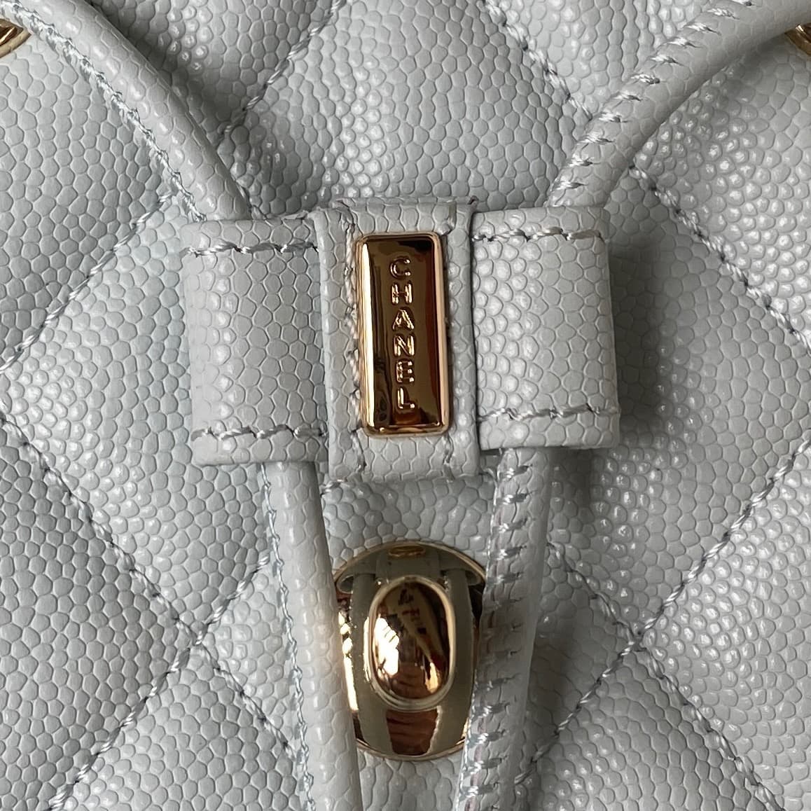 Chanel Urban Spirit Backpack Grained Calfskin & Gold-Metal AS4059 Pale Green A