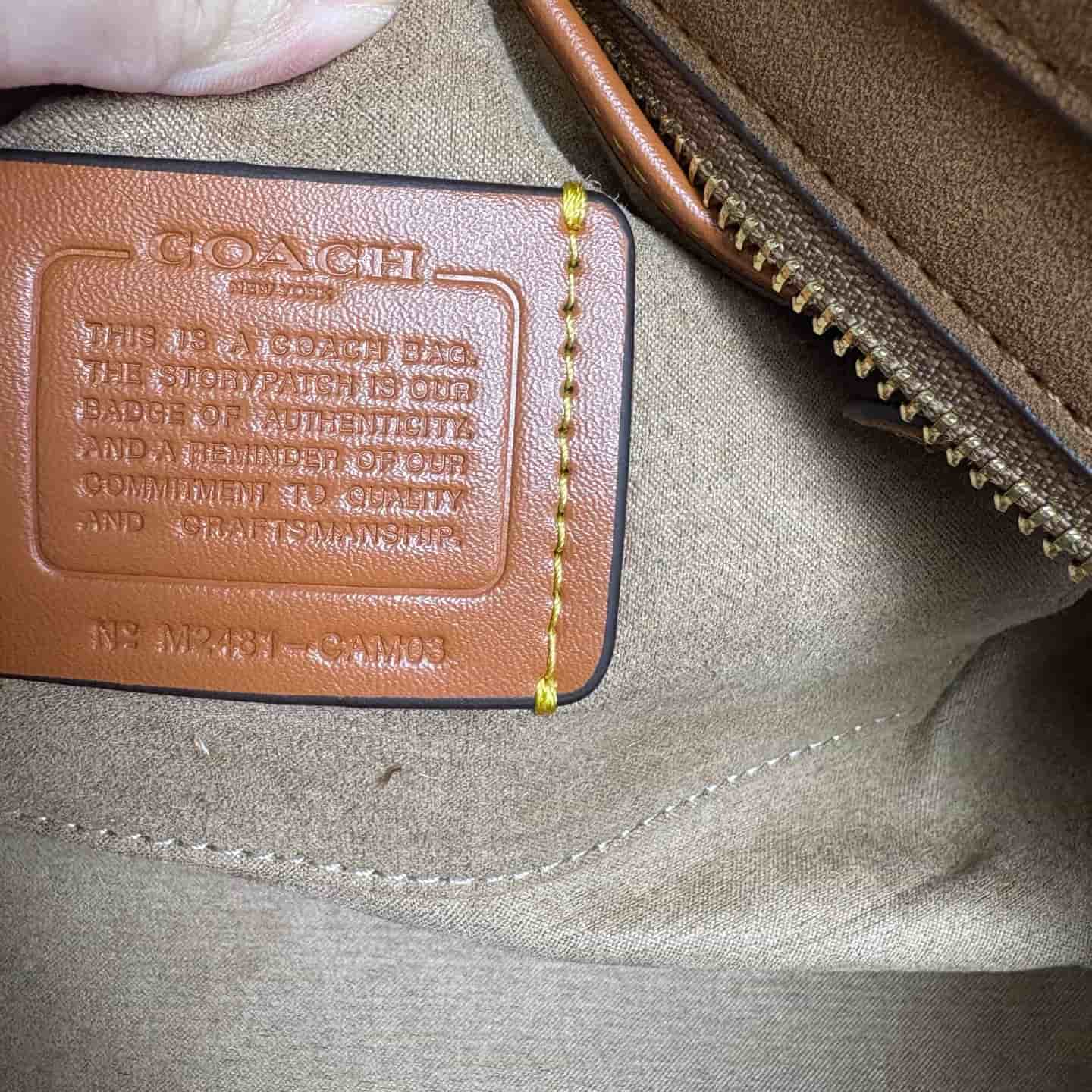 Coach Empire Carryall 34 in Warm Brown Suede High