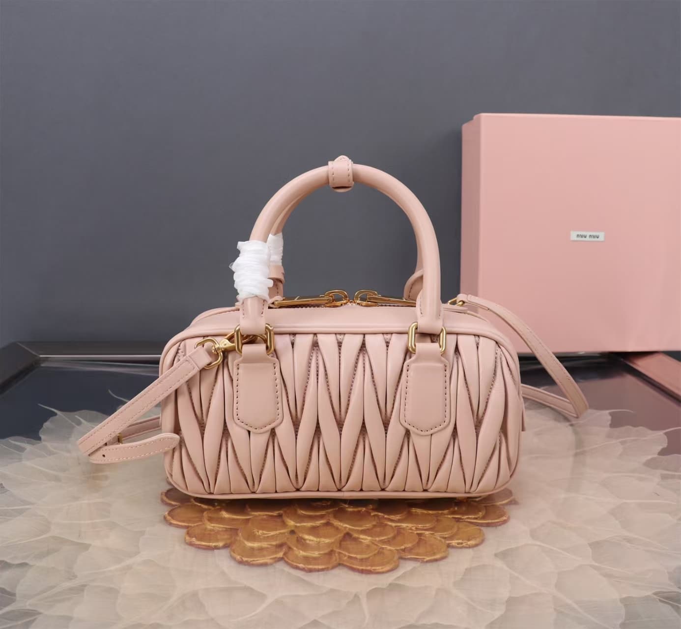 Miu Miu Arcadie matelassé nappa leather bag High
