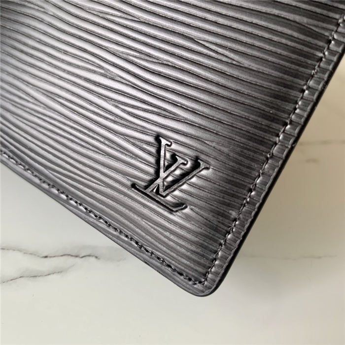Louis Vuitton SMALL RING AGENDA COVER Epi Black High