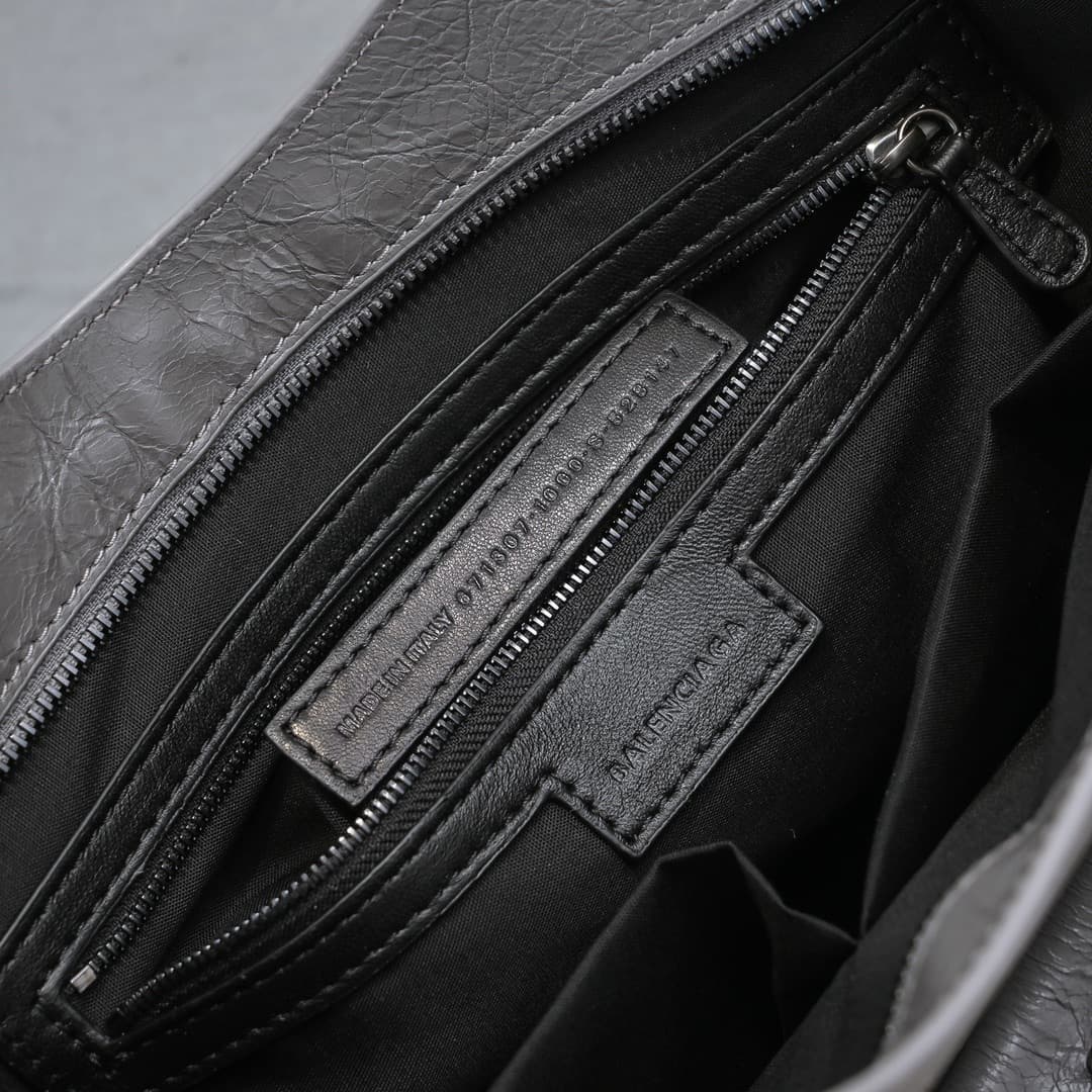 WOMEN'S LE CITY Medium Bag Black Metal Grey High