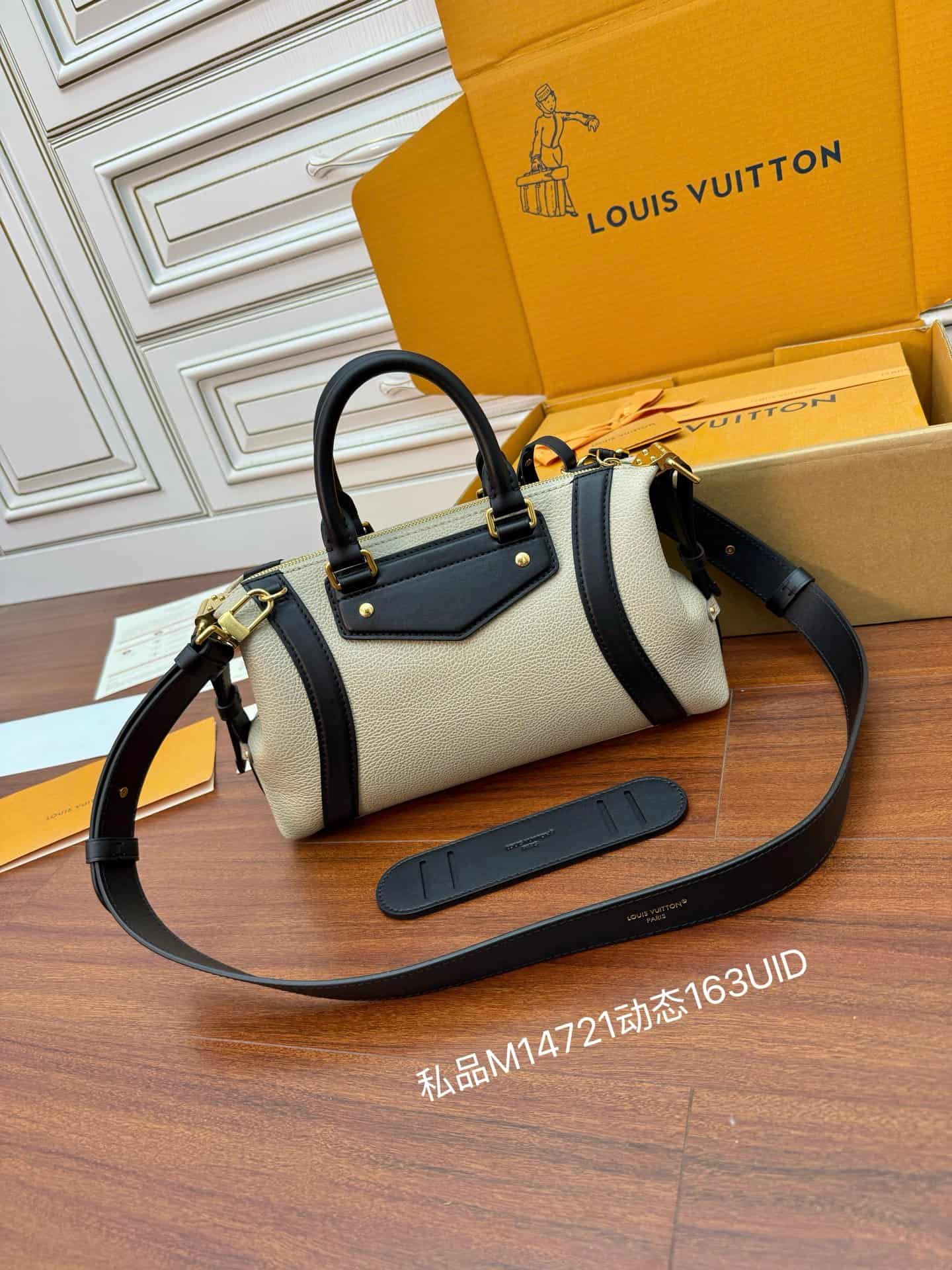 Louis Vuitton LV Biker PM Gray Lambskin leather M14721 TOP