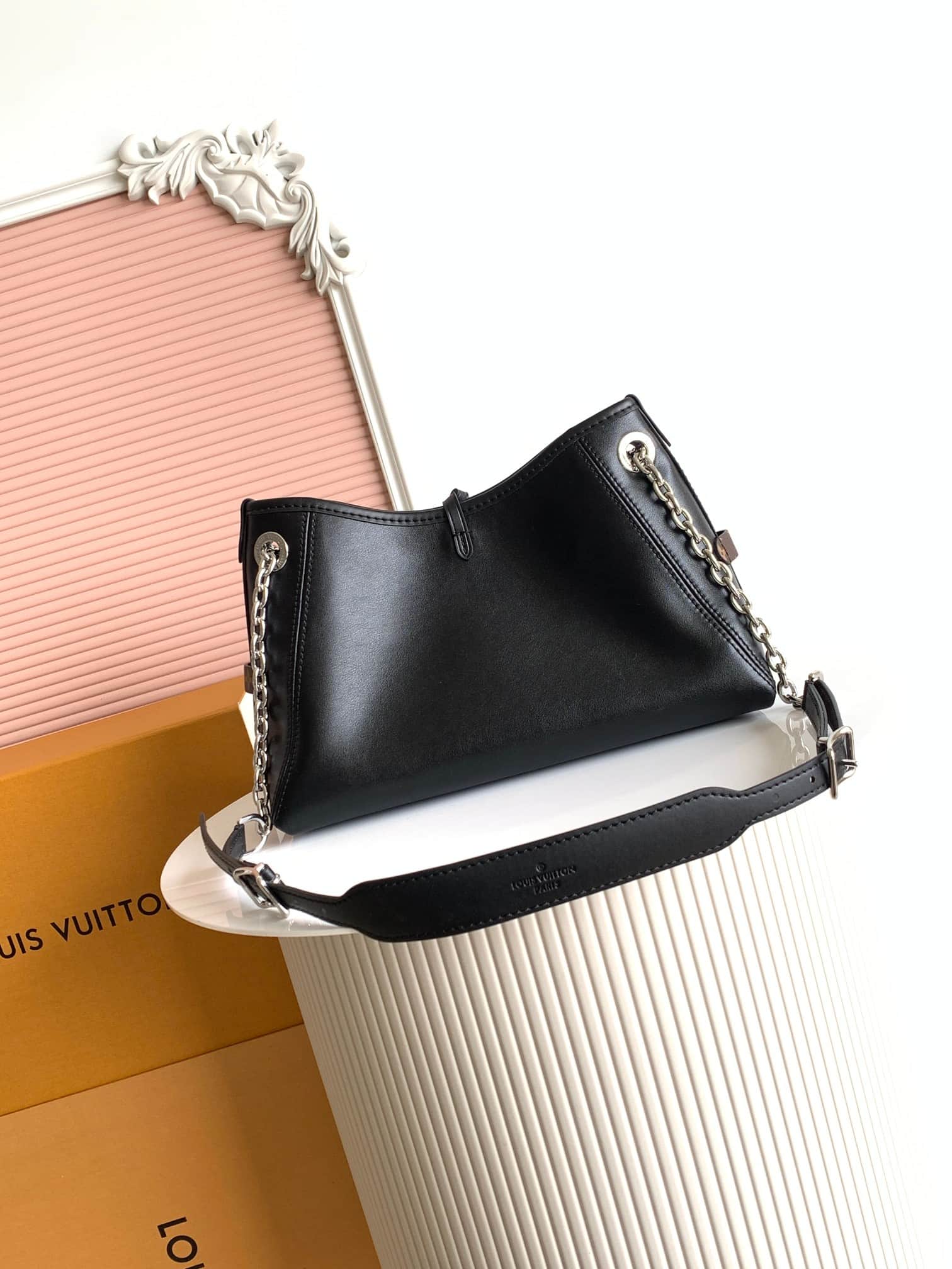 Louis Vuitton CarryAll Vibe BB Lambskin M12888 Black High