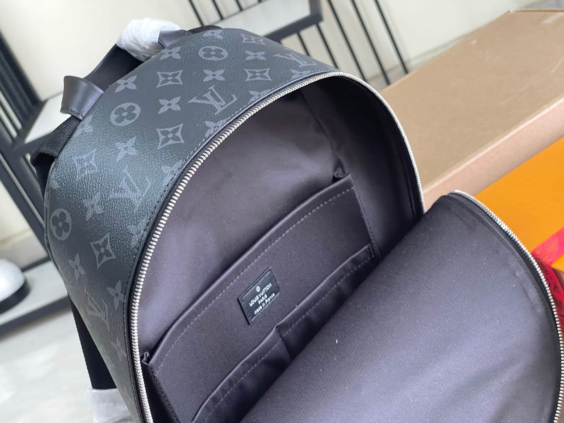 Louis Vuitton Discovery Slim Backpack Monogram Eclipse coated canvas M14020 TOP