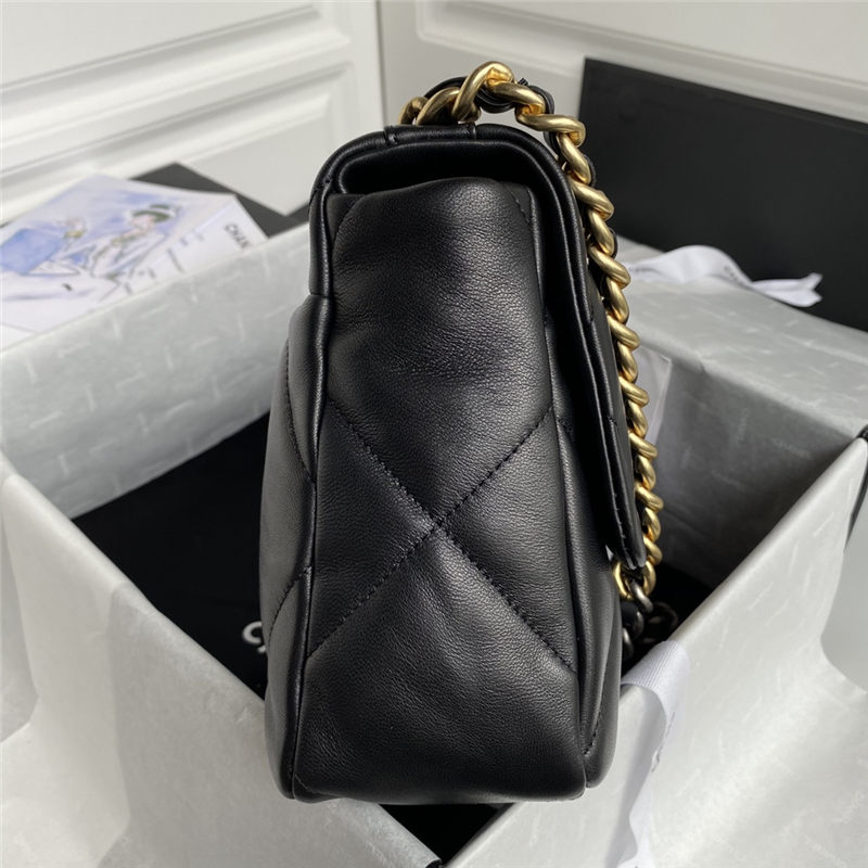 Large Chanel 19 Flap Bag Lambskin High