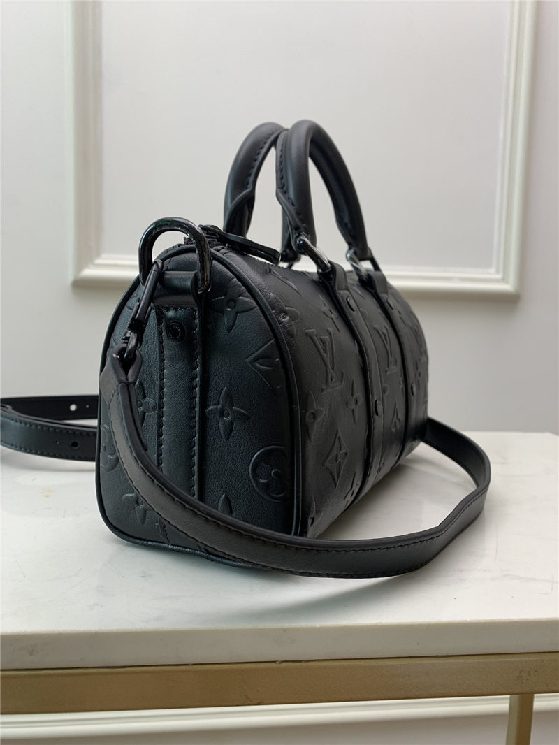 Louis Vuitton Keepall XS Monogram Seal cowhide leather Black M57960 High