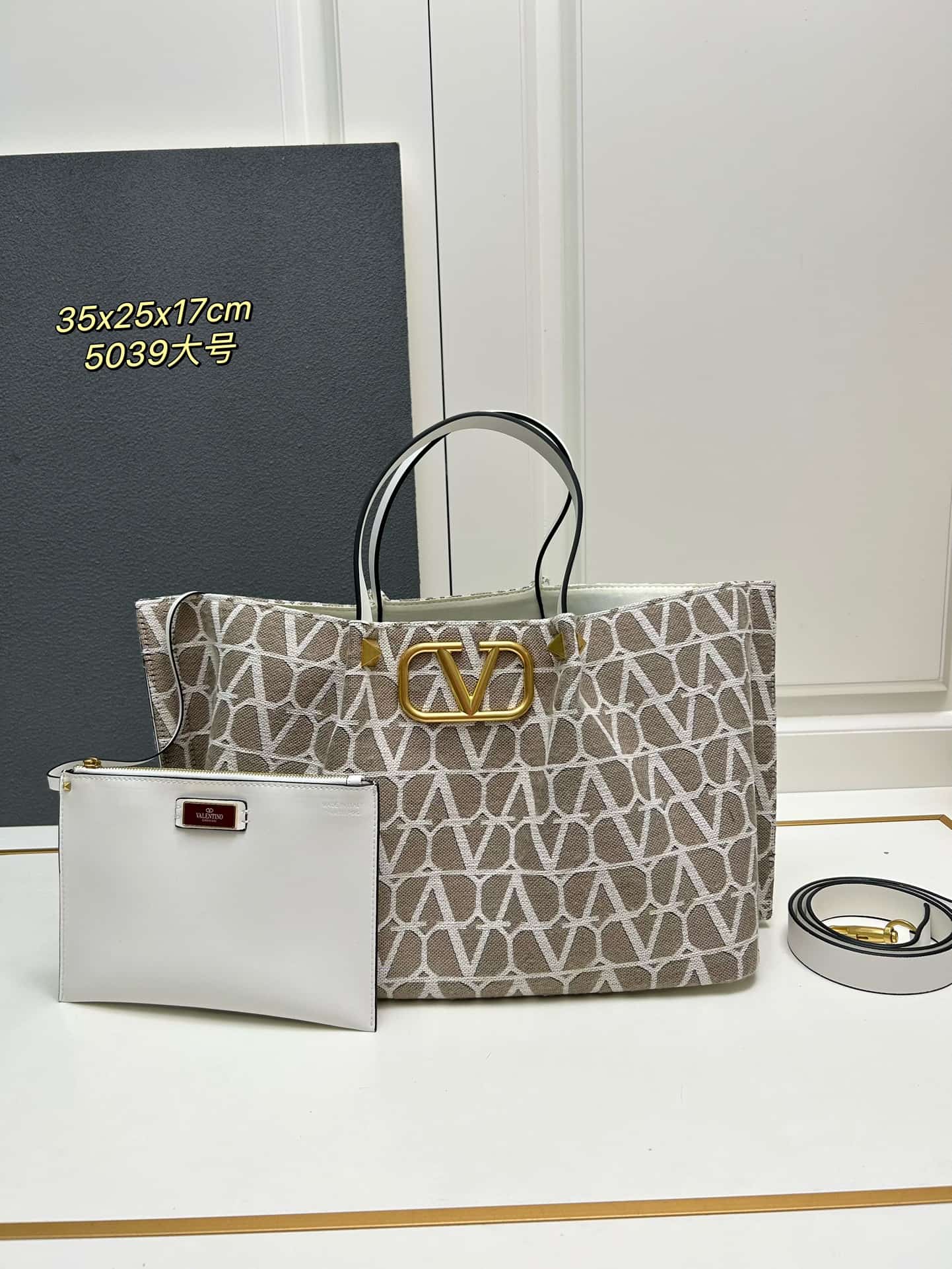 Valentino Garavani VLogo Signature Toile Iconographe Tote Bag  Mid
