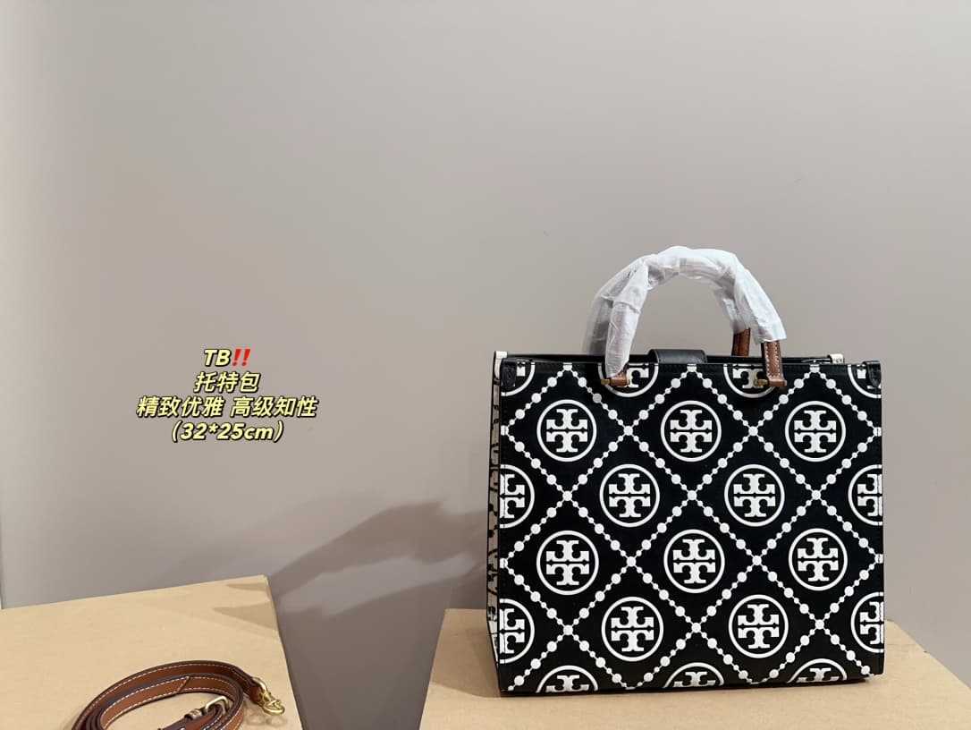 Tory Burch T MONOGRAM CONTRAST EMBOSSED TOTE