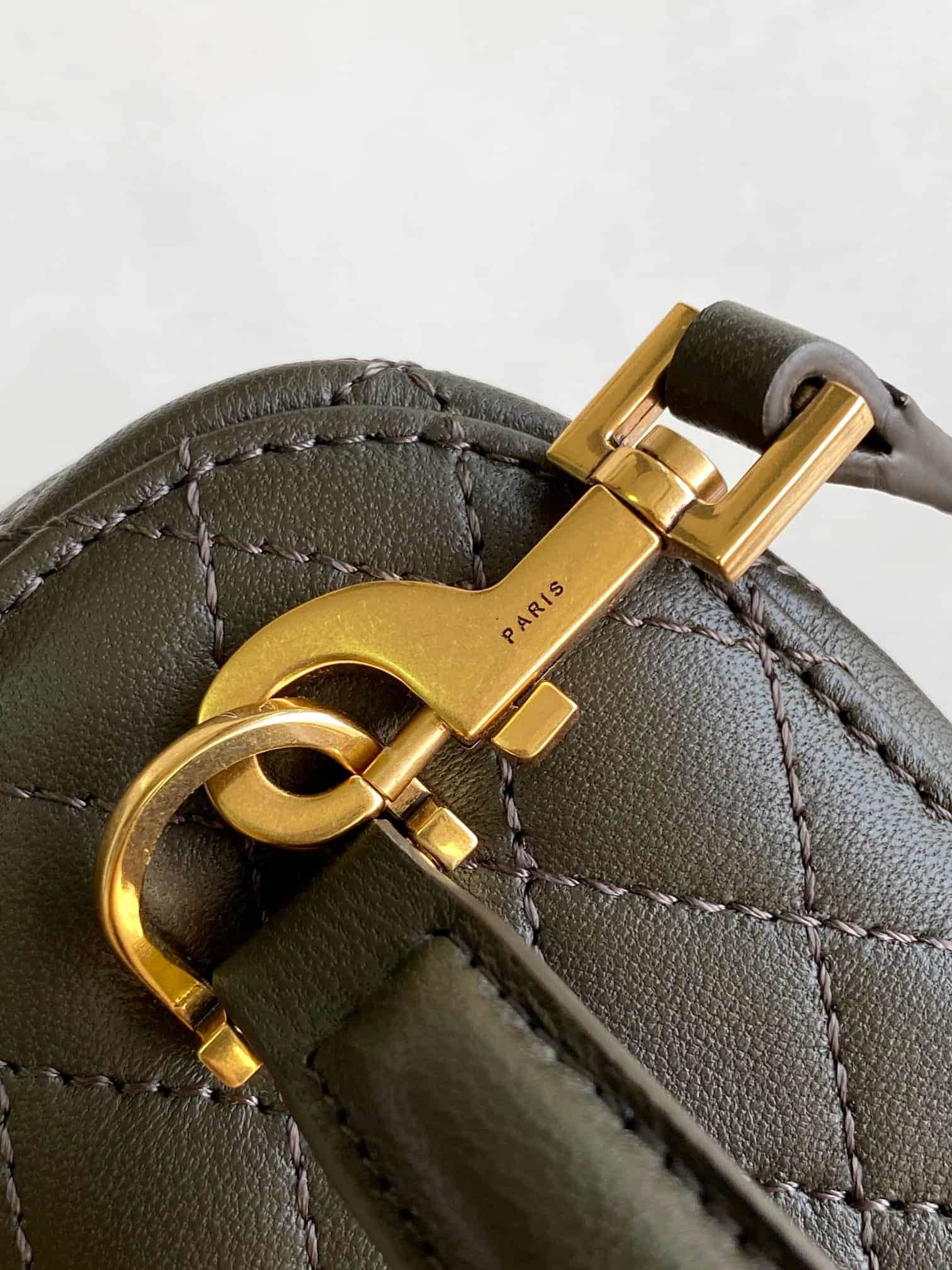 GABY VANITY BAG LAMBSKIN Dark Green High