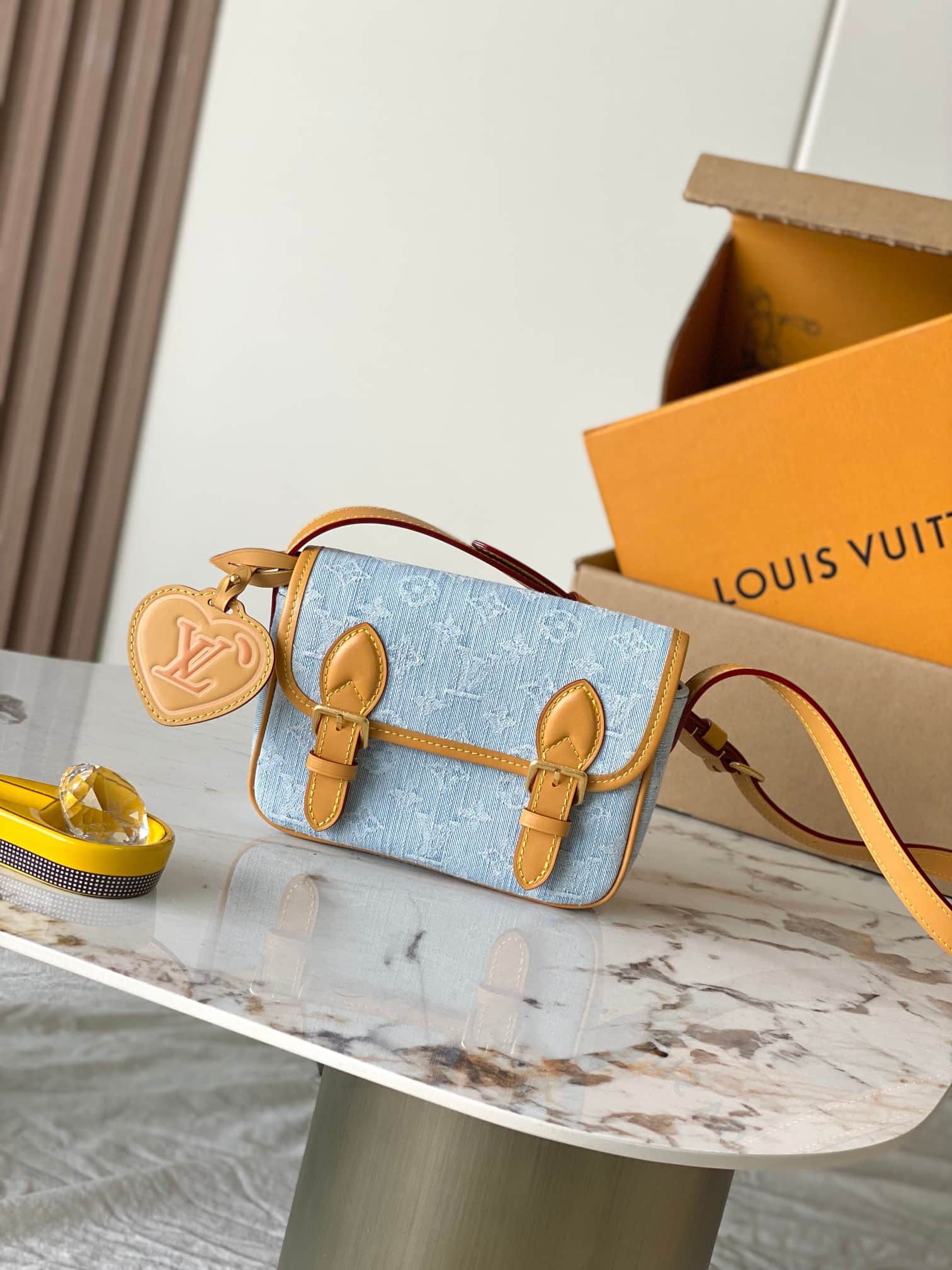 Louis Vuitton Nano Diane bag Monogram Denim Blue M2A647 TOP