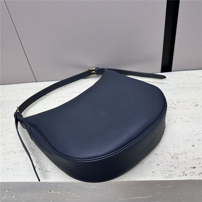 HELOISE CUIR TRIOMPHE BAG IN SUPPLE CALFSKIN Grey High