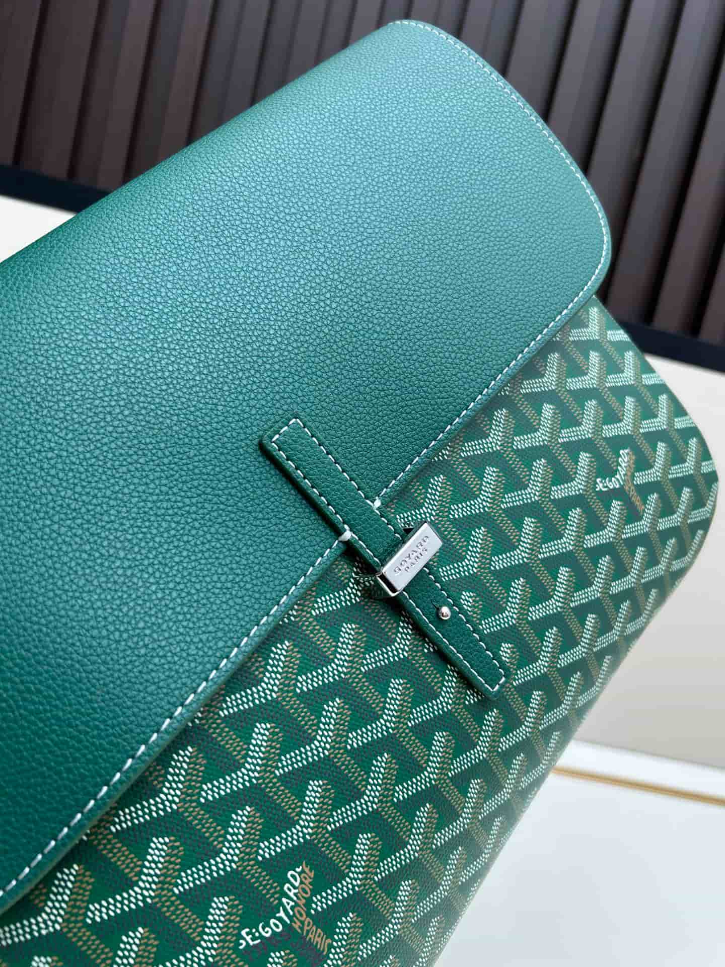 Goyard Coursier Messenger Bag Green Mid