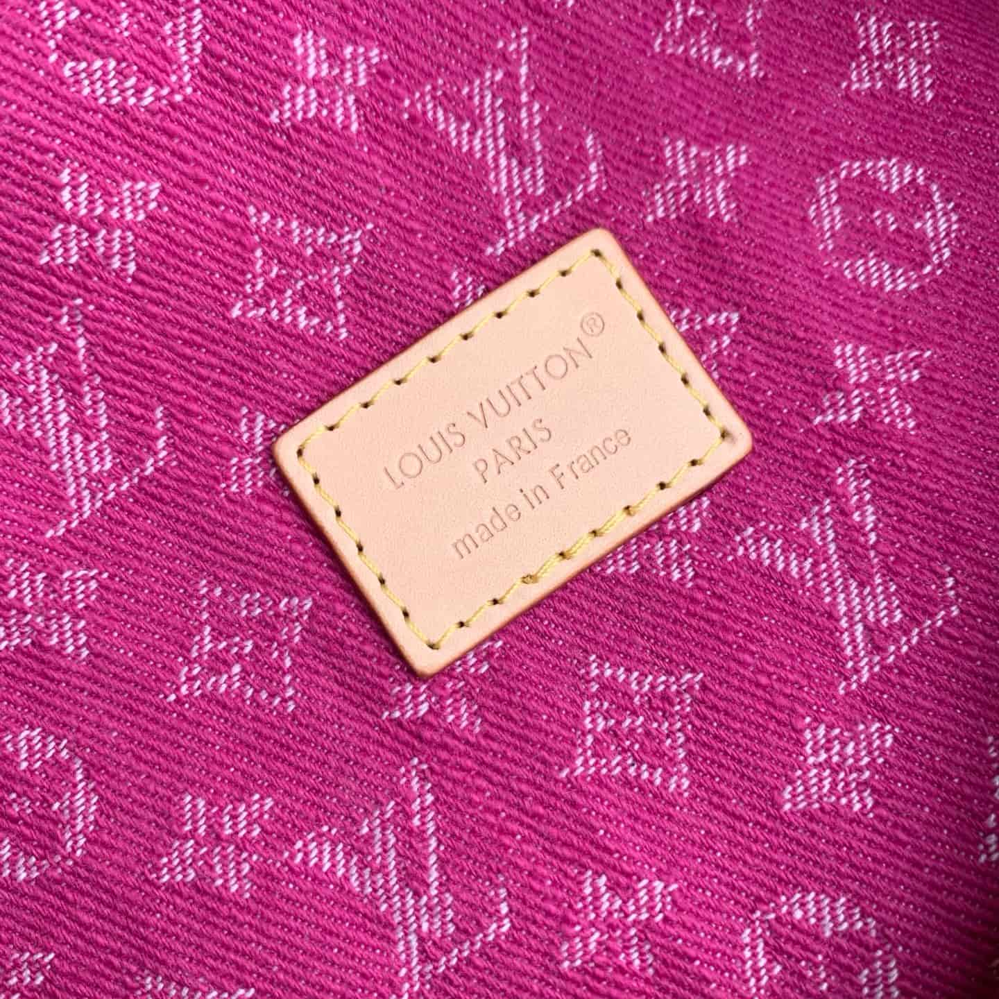 Louis Vuitton Baggy Monogram Fuchsia Denim M28266 High