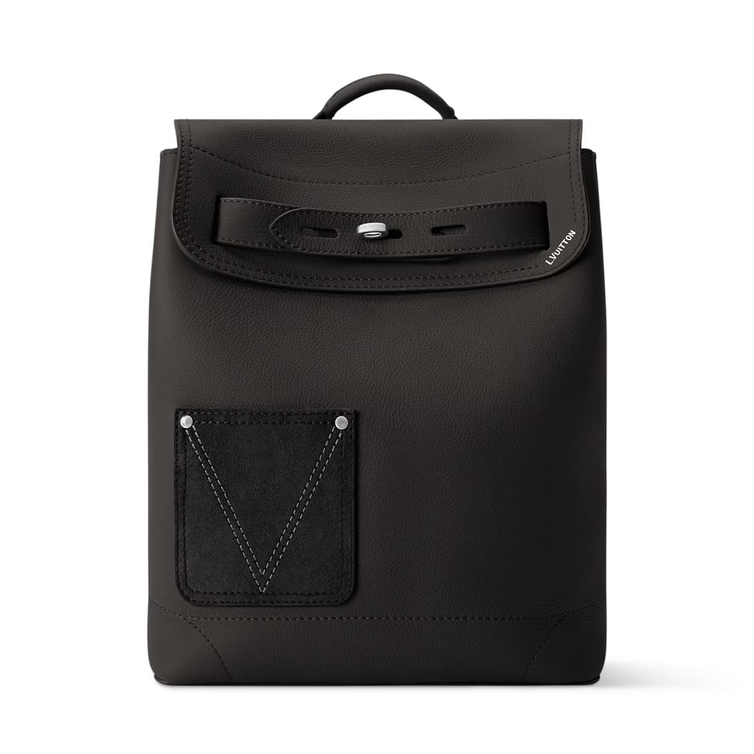 Louis Vuitton Steamer Backpack Black Touch calfskin leather M27063 TOP