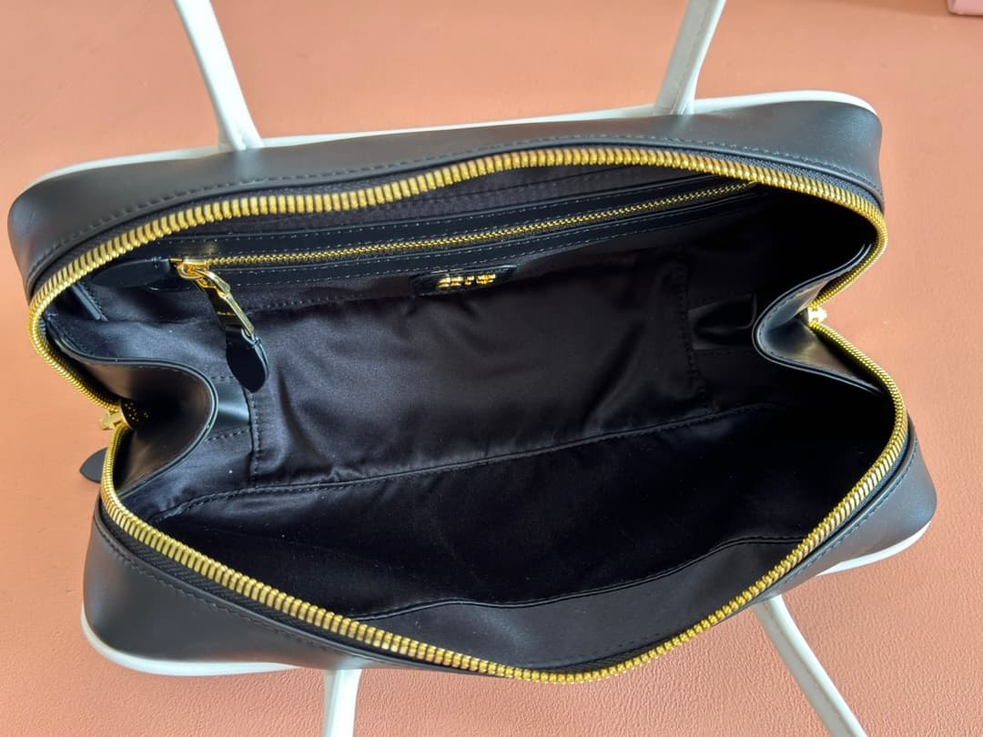 Miu Miu Contrast Beau Bag Black/White 5BB173 TOP