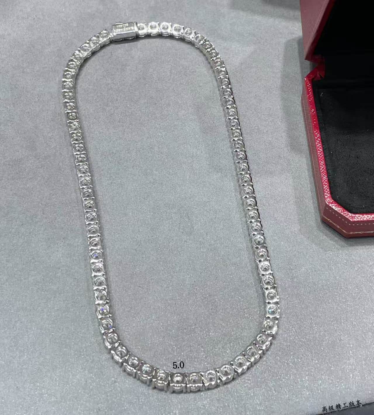 Cartier Necklace Hand-set high carbon diamonds 21754