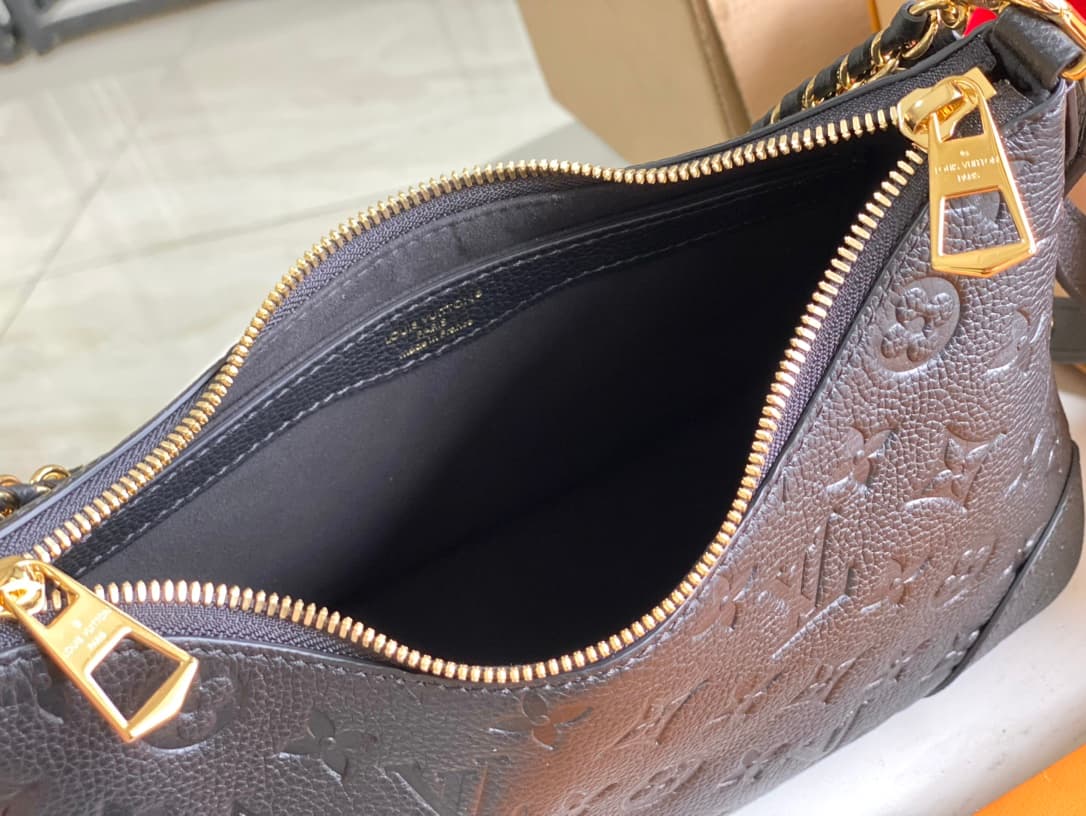 Louis Vuitton Boulogne PM Monogram Empreinte Leather M12930 Black TOP