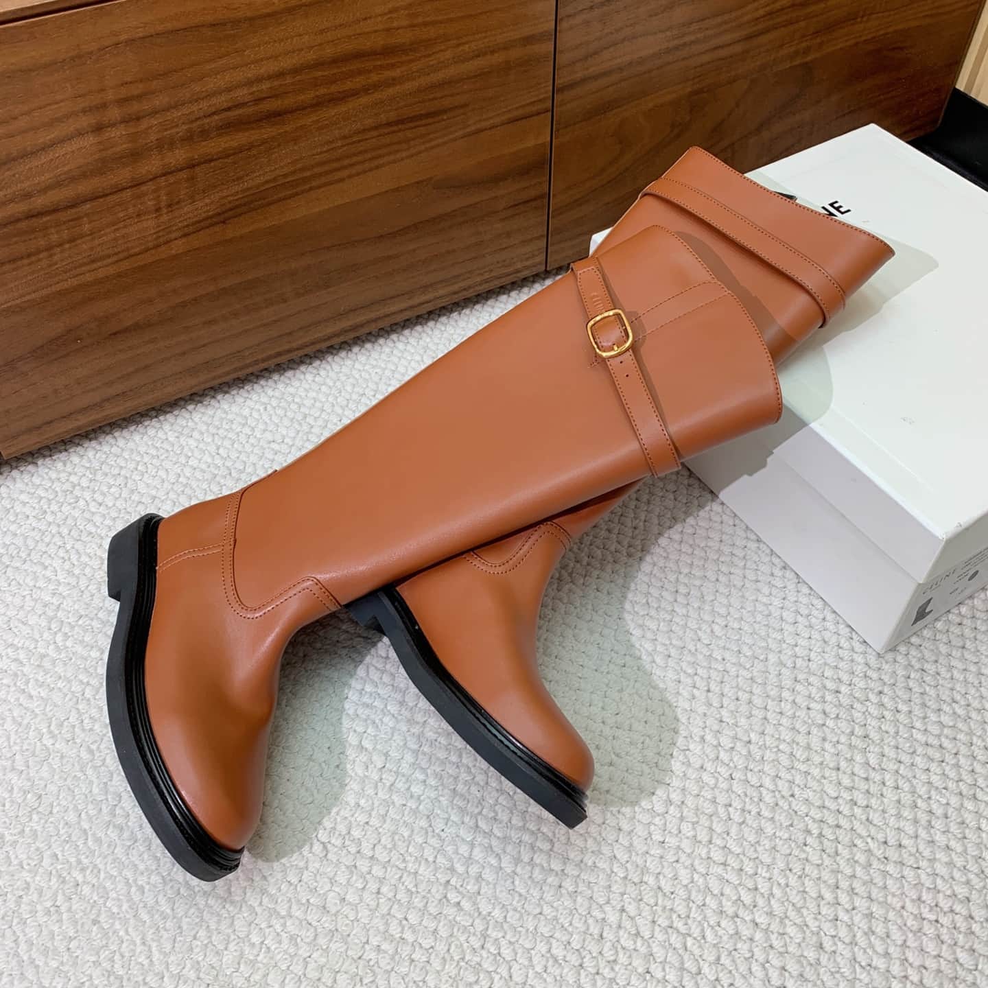 CELINE UNIVERSITE IN CALFSKIN Boots Shoes Women
