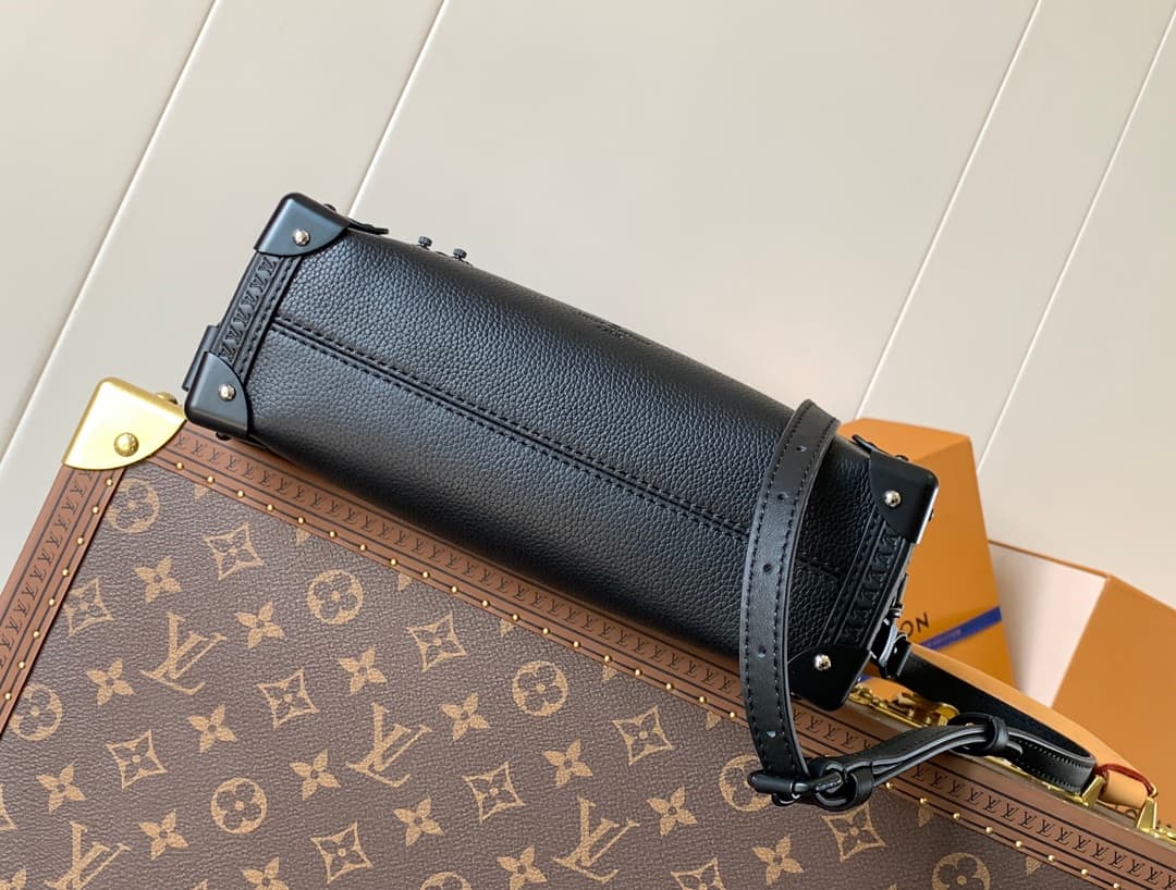 Louis Vuitton Side Trunk MM All Black Cowhide leather M24309 High
