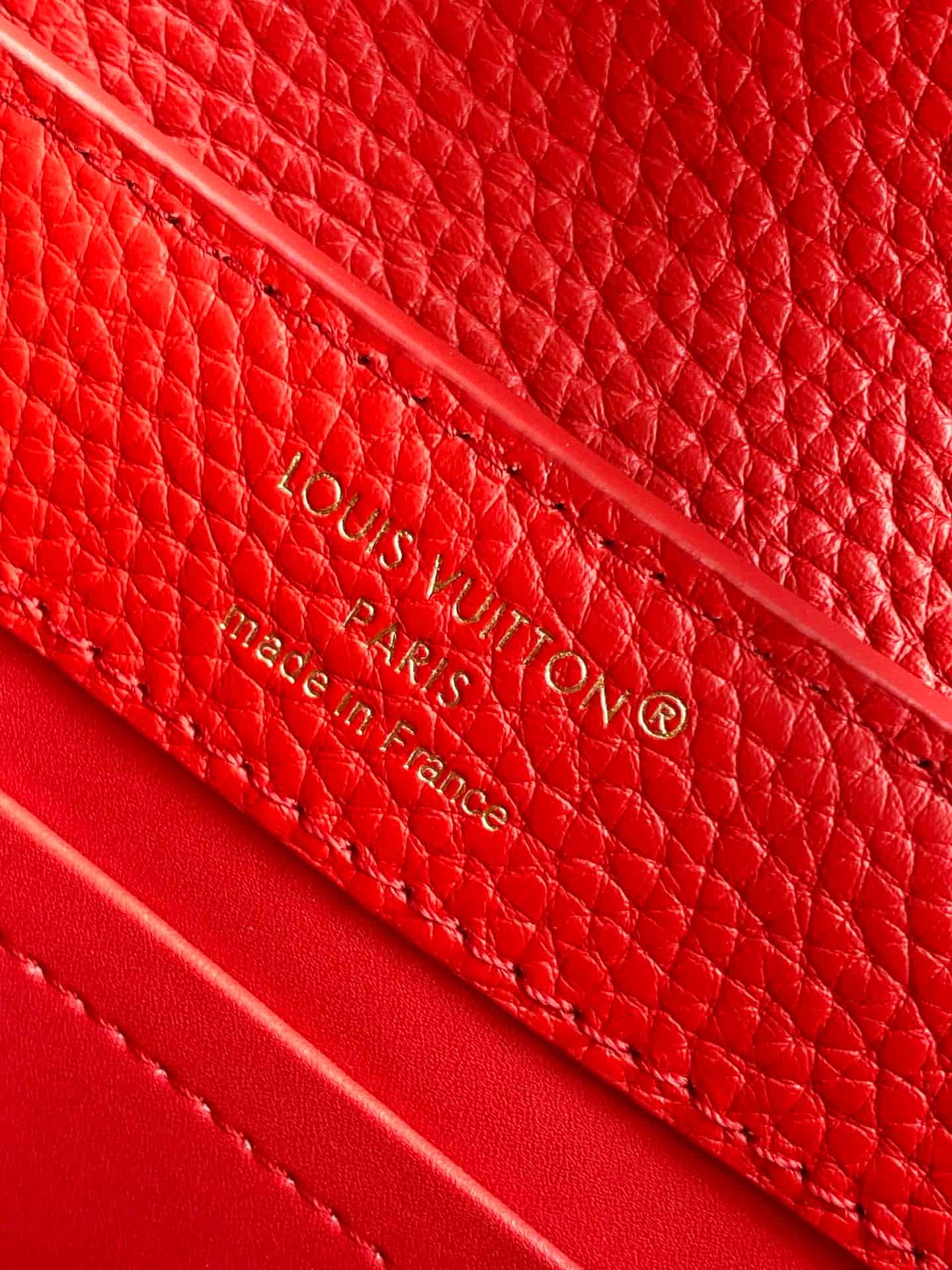 Louis Vuitton Capucines Mini Lipstick Red Taurillon leather M28999 TOP