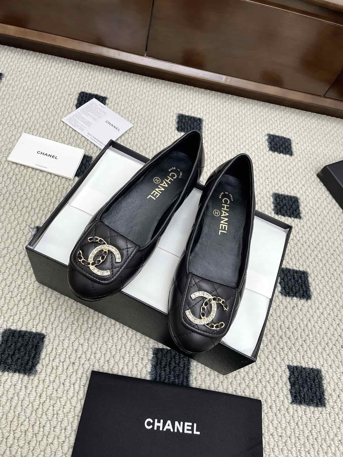 Chanel Le Boy Quilted Lambskin Ballets shoes Women
