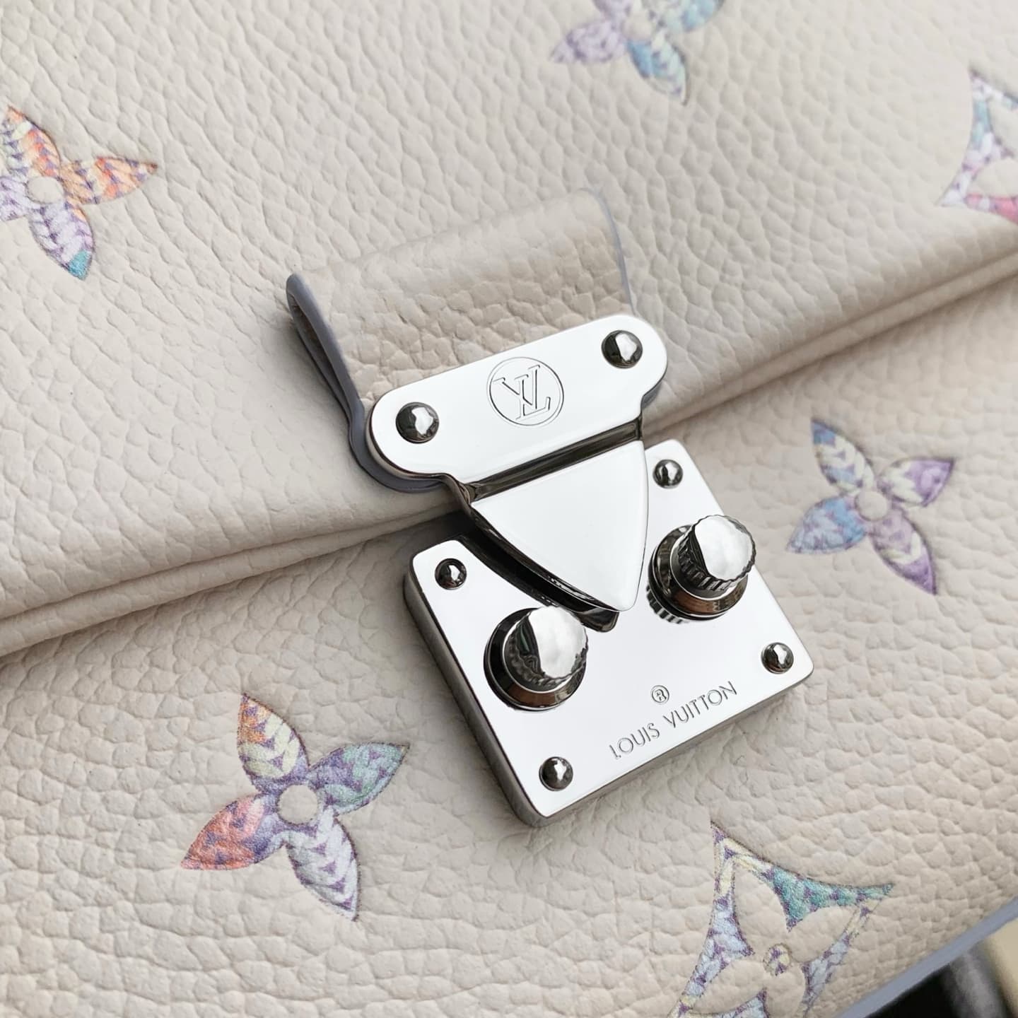 Louis Vuitton Nano Madeleine Monogram Empreinte Link Quartz Cowhide leather M2A374 High