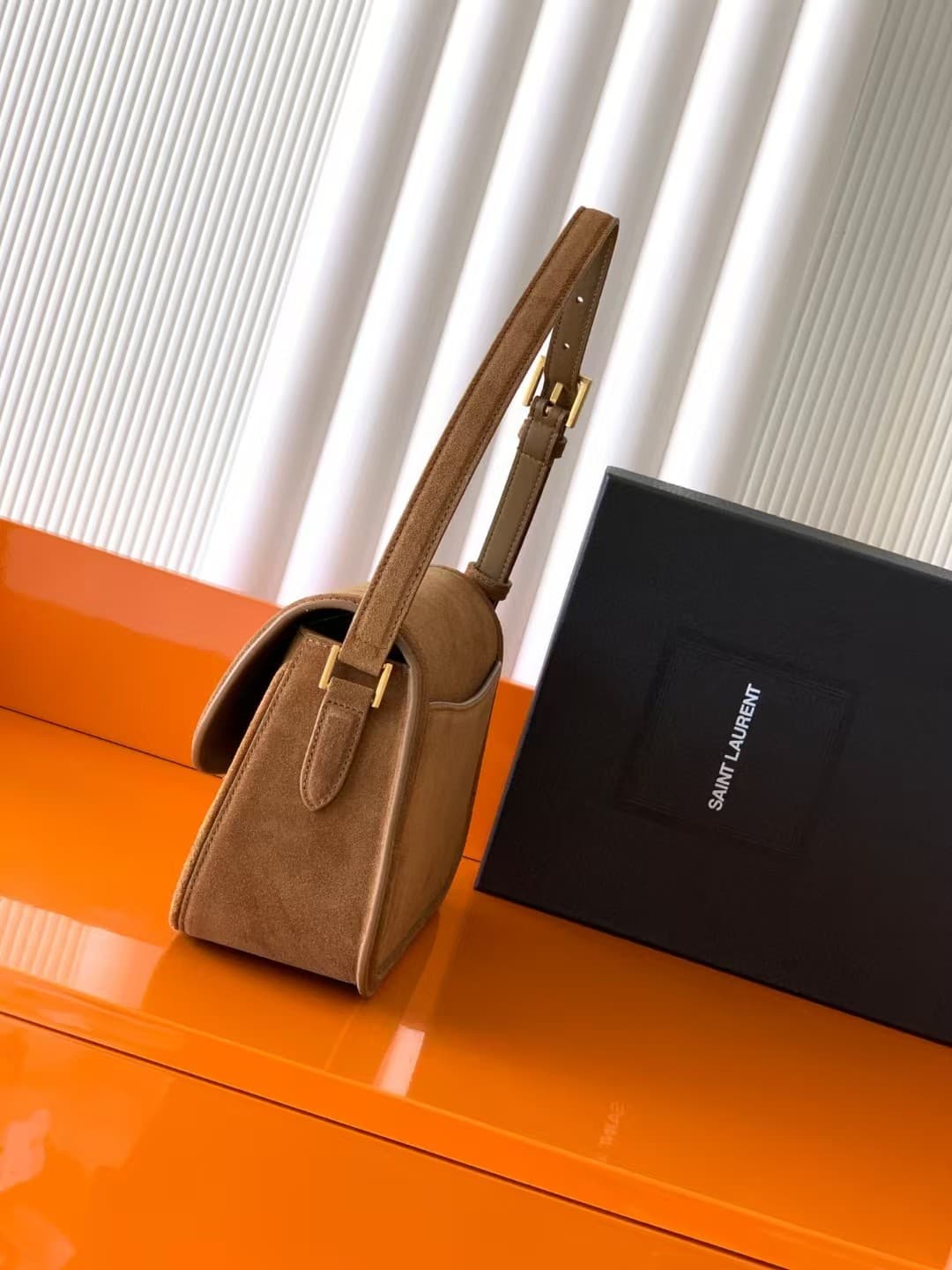 SAINT LAURENT SOLFERINO SMALL IN SUEDE High