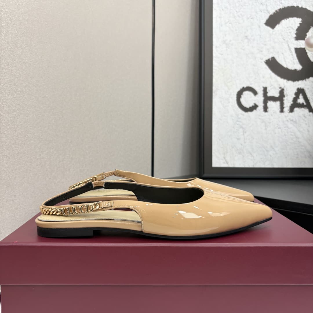 Gucci Leather Slingback Pump Shoes Women