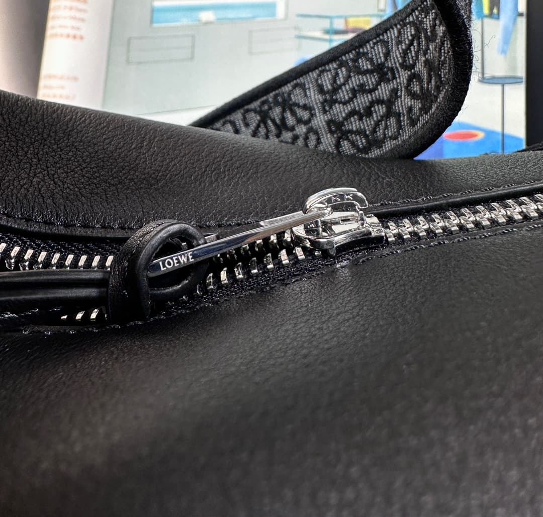 Loewe Small Cubi Crossbody Bag in Black Calfskin High