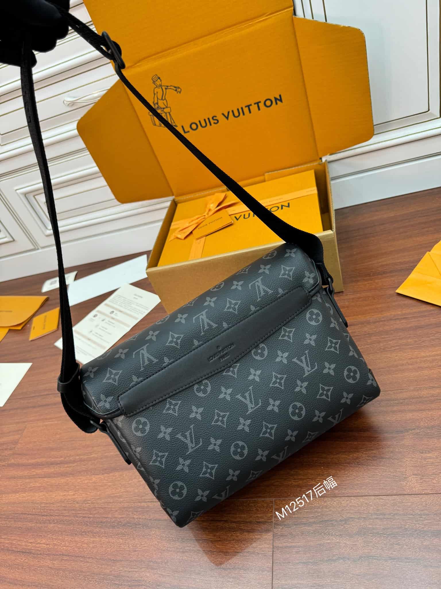 Louis Vuitton Messenger Voyager PM Monogram Eclipse coated canvas M12517 TOP