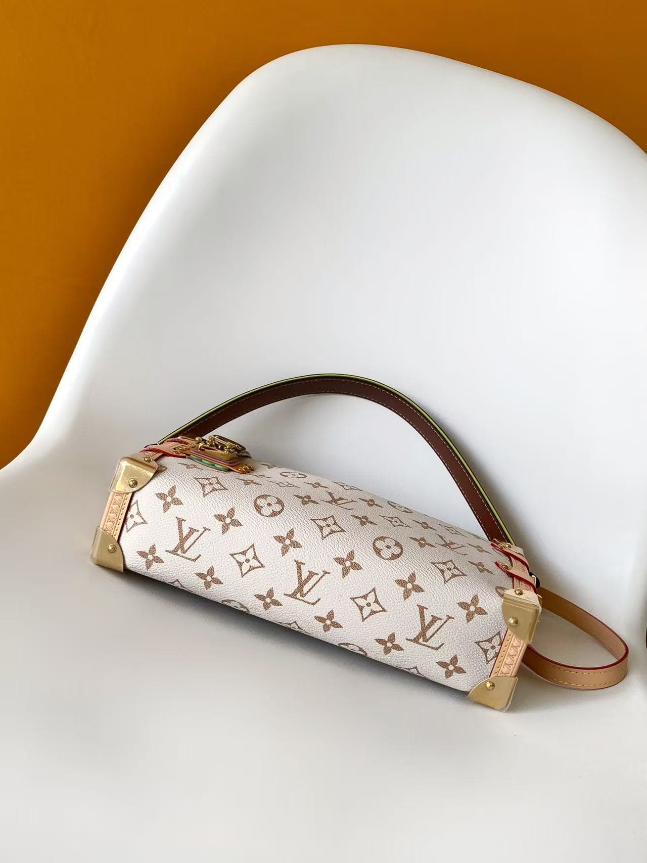 Louis Vuitton Side Trunk MM East-West Monogram Dune Coated canvas M29913 High