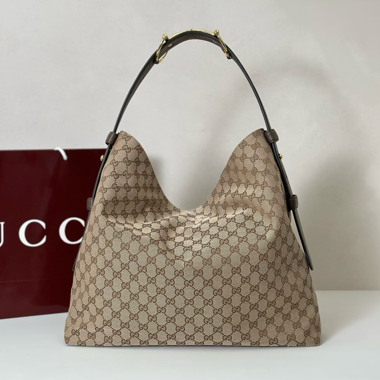 Gucci Beatrix large tote bag 850546 Beige GG canvas High