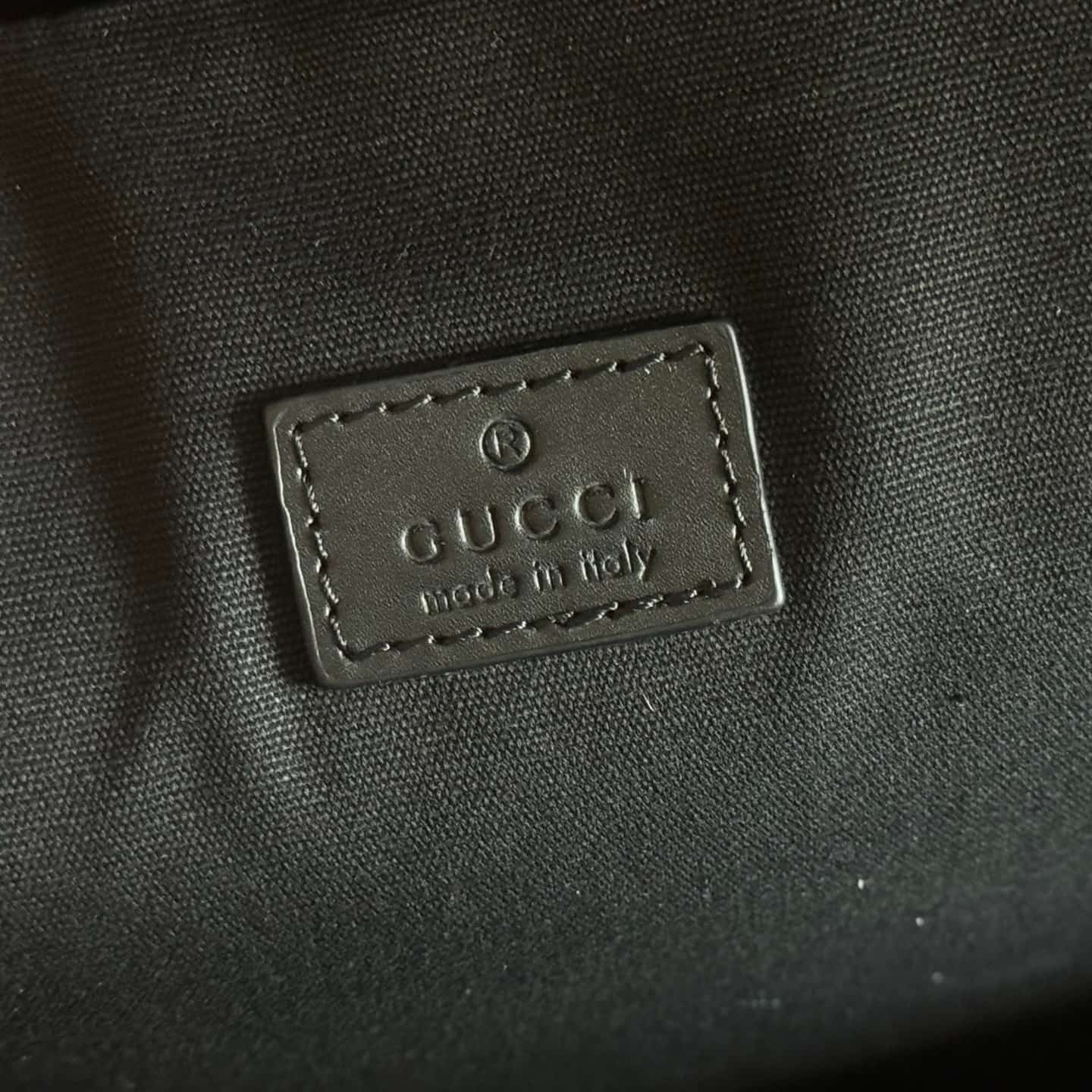Gucci GG Emblem medium backpack Black embossed GG smooth leather 857974  High