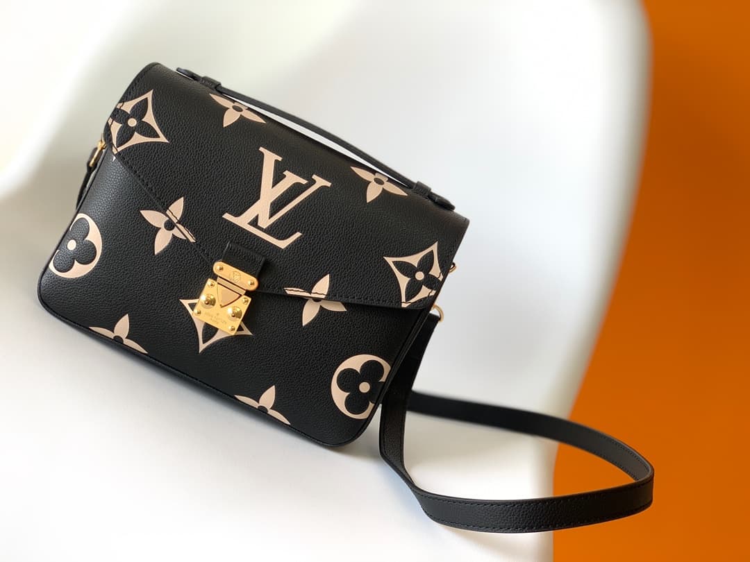 Louis Vuitton Pochette Métis Bicolor Monogram Empreinte Leather M45773 High