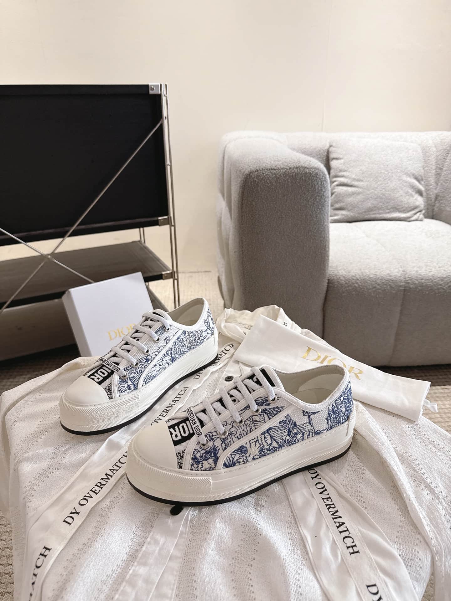 Dior Lucky Walk'n' Platform Sneaker Shoes Women