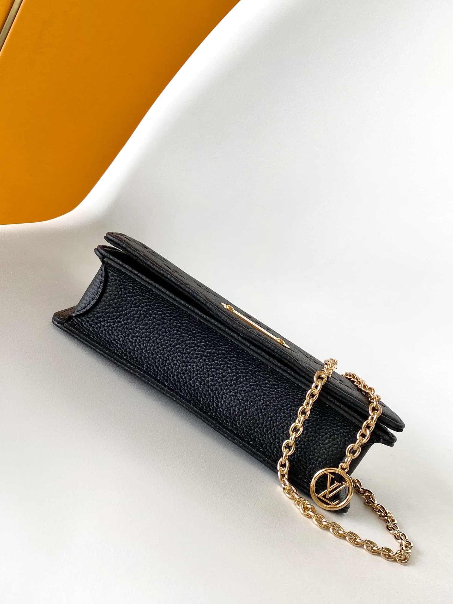 Louis Vuitton Wallet On Chain Lily Black Monogram Empreinte Leather M46919 High