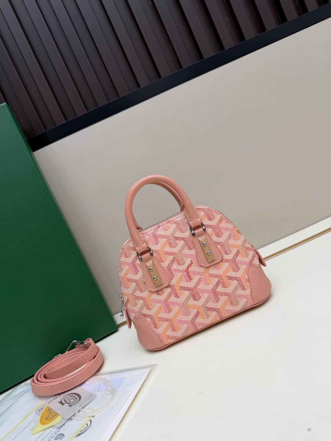 Goyard Vendôme Nano bag in Goyardine coated canvas Pink  High