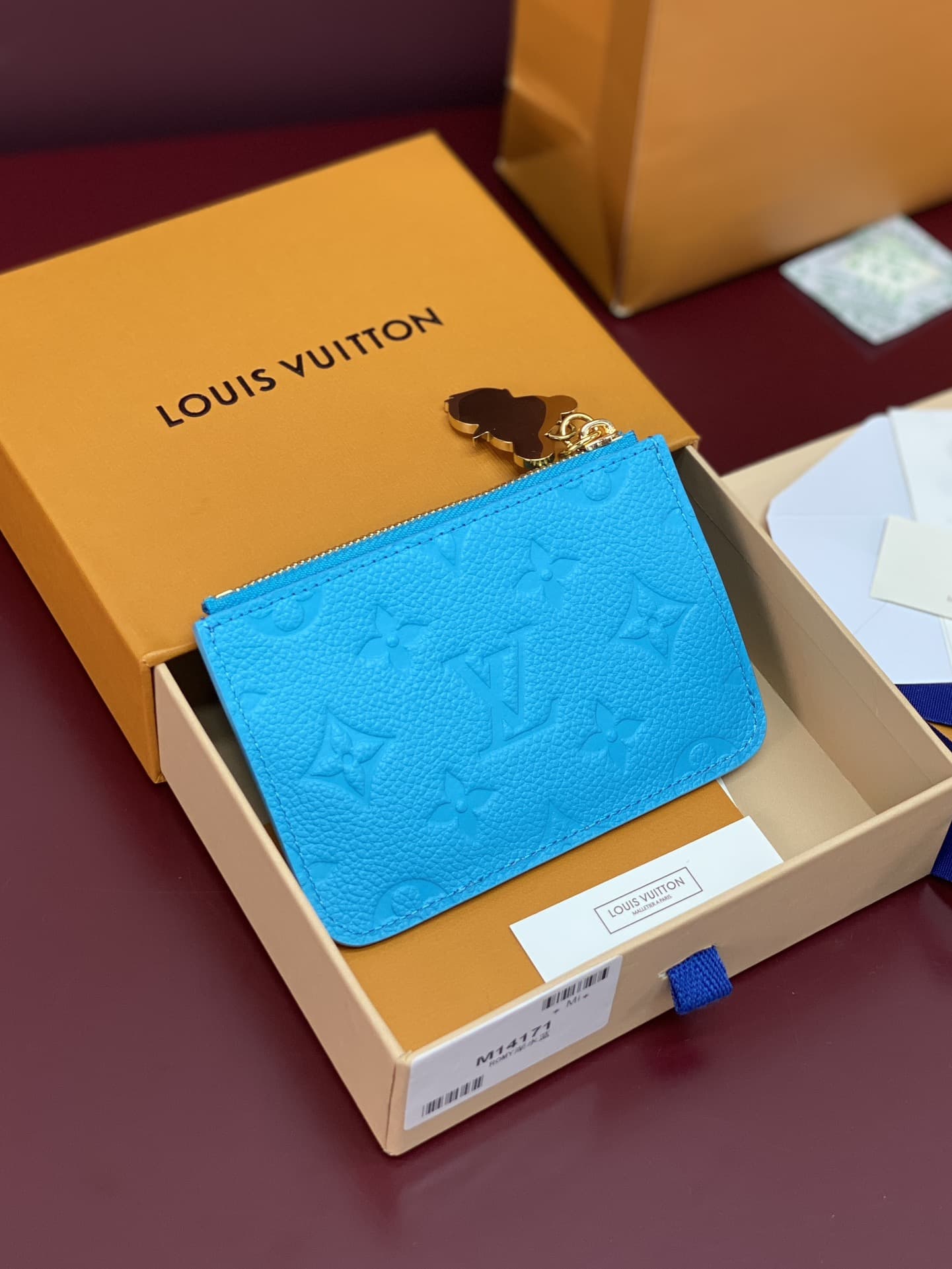 Louis Vuitton x Murakami Romy Card Holder Monogram Empreinte Leather M14171 High